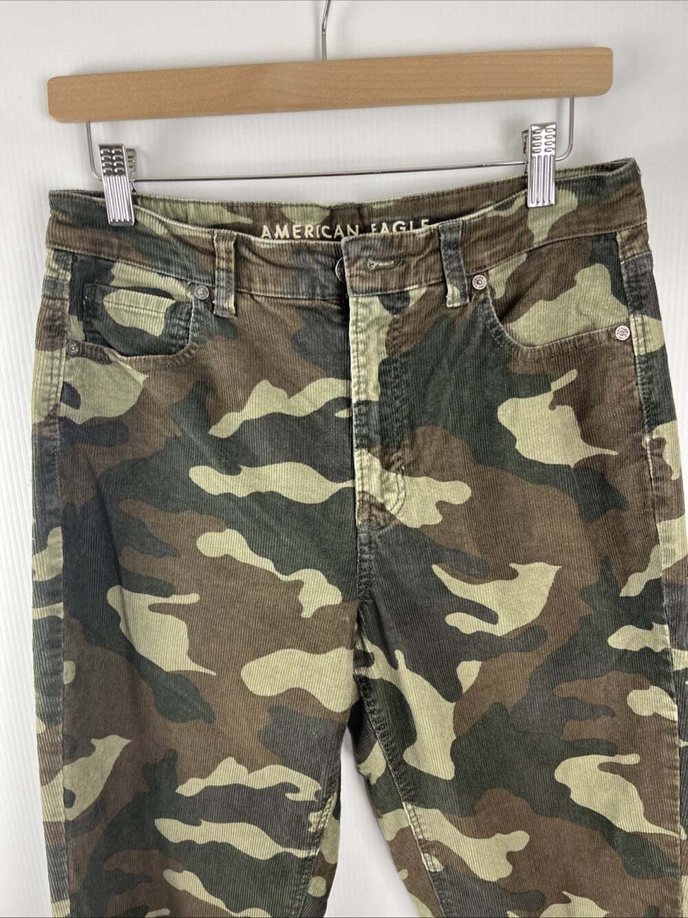 American Eagle Camo Corduroy Pants Women's Size 8